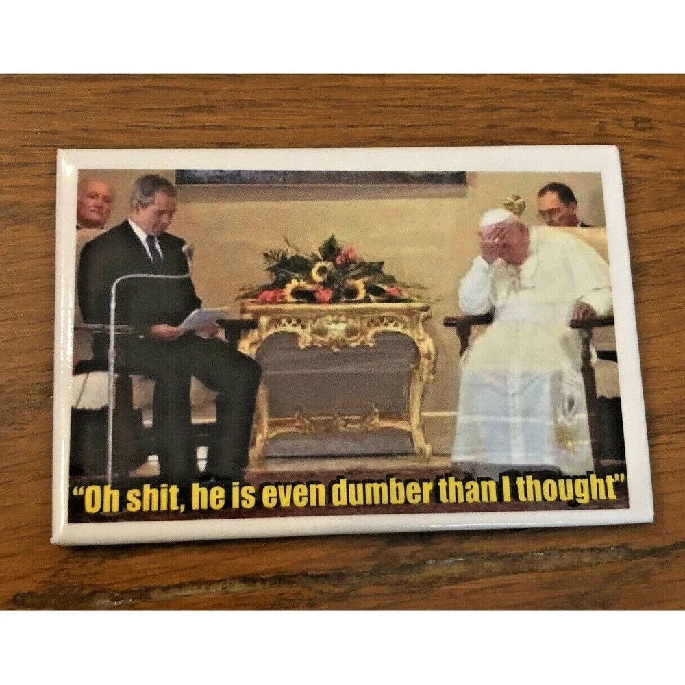 George Bush and the Pope 